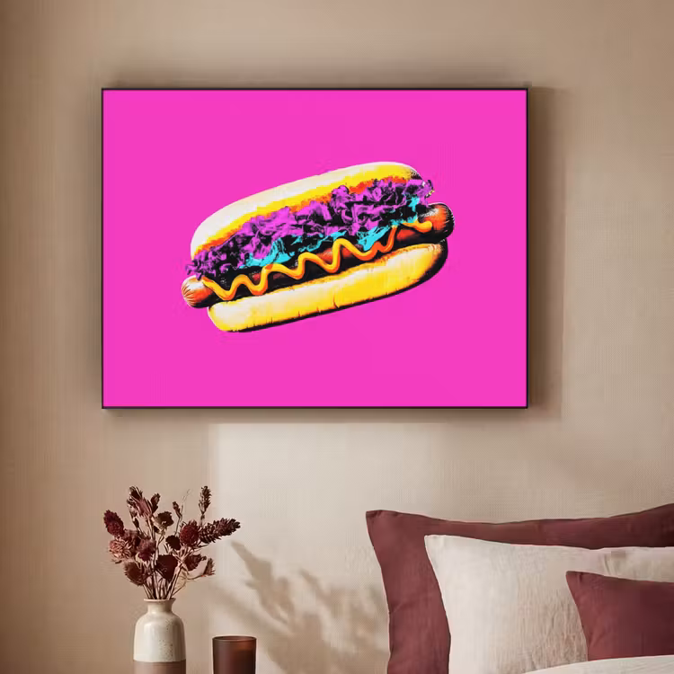 Art Frame - Hotdog - Roze - Retro — 3