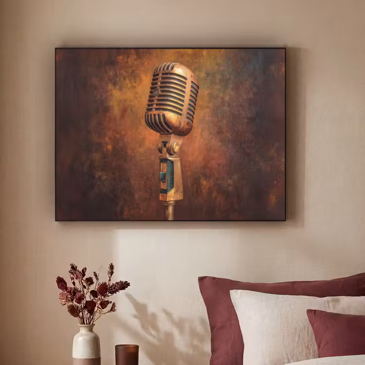 Art Frame - Microfoon - Bruin - Klassiek — 3