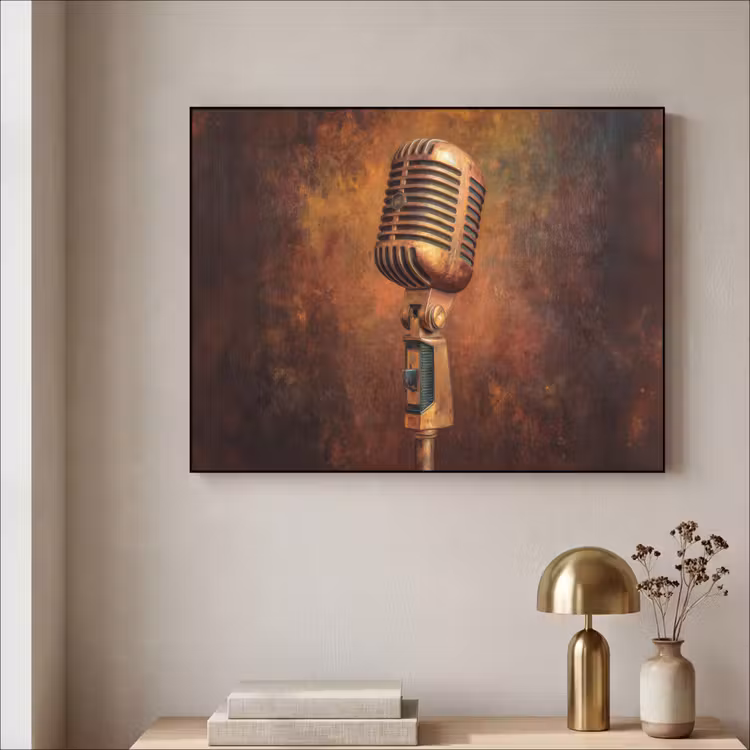 Art Frame - Microfoon - Bruin - Klassiek — 5