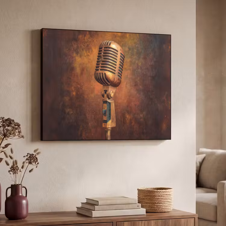 Art Frame - Microfoon - Bruin - Klassiek — 7