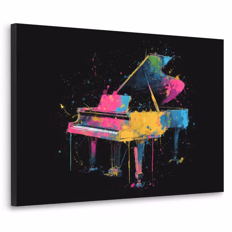 Art Frame - Piano - Kleurrijk - Verf - Modern — 1