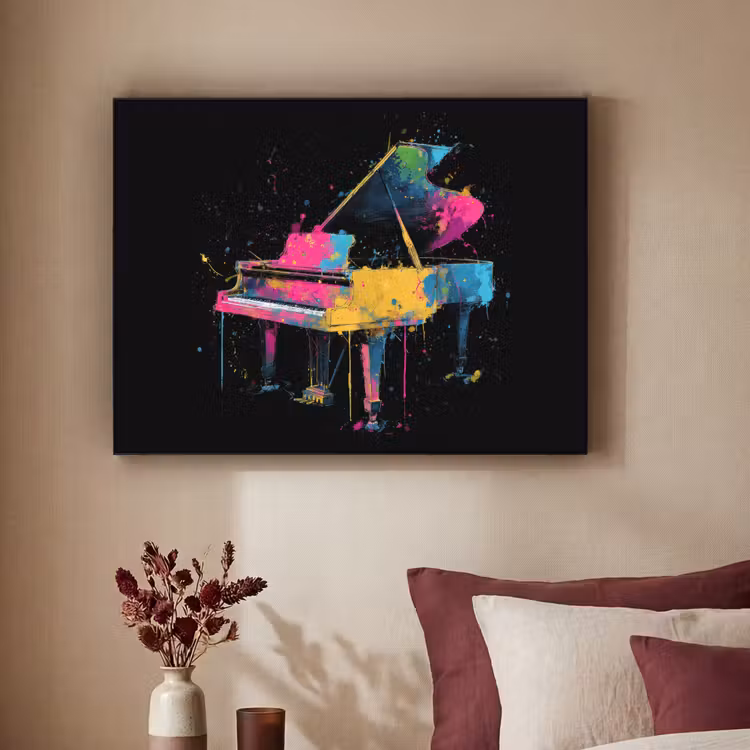 Art Frame - Piano - Kleurrijk - Verf - Modern — 3
