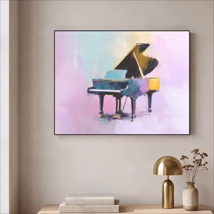 Art Frame - Piano - Pastel - Elegant - Dromerig — 5