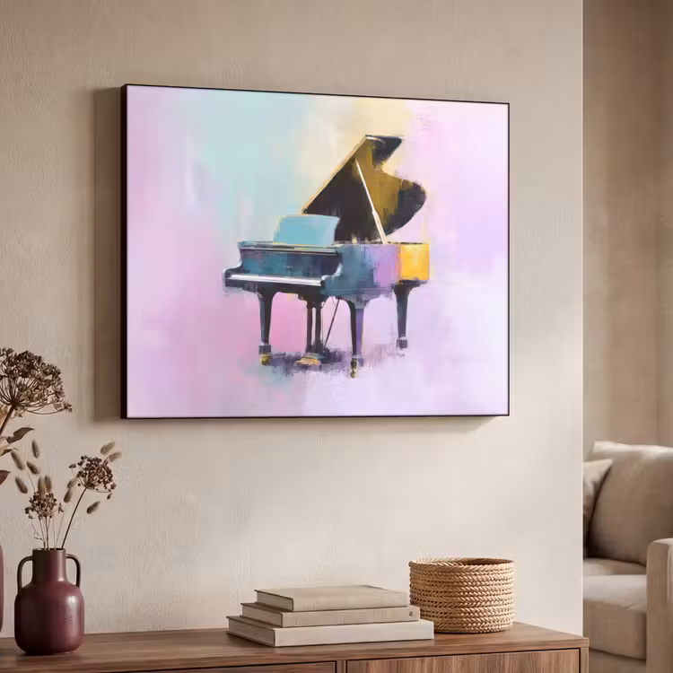 Art Frame - Piano - Pastel - Elegant - Dromerig — 7