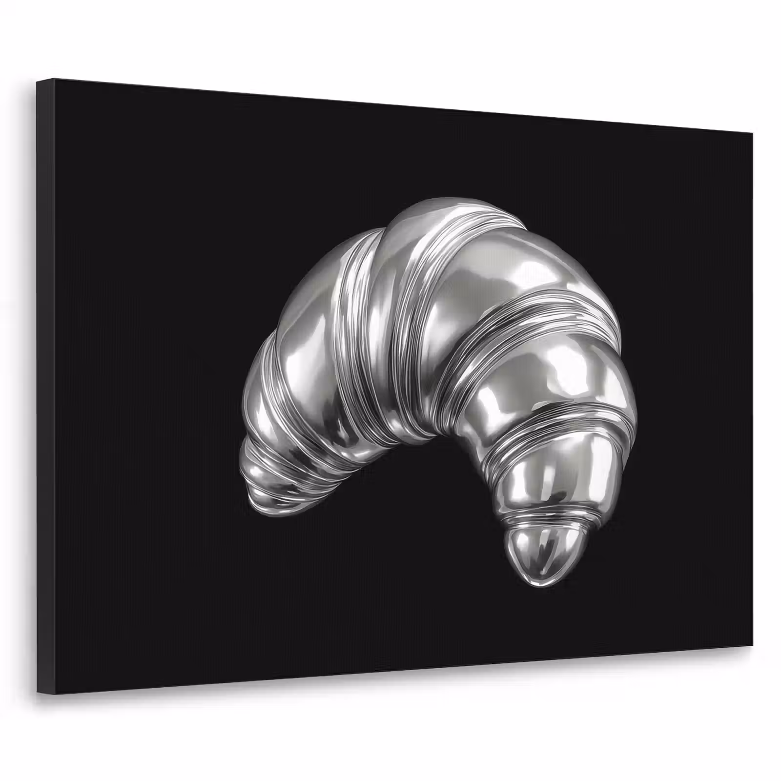 Art Frame - Croissant - Metaal - Zilver — 1