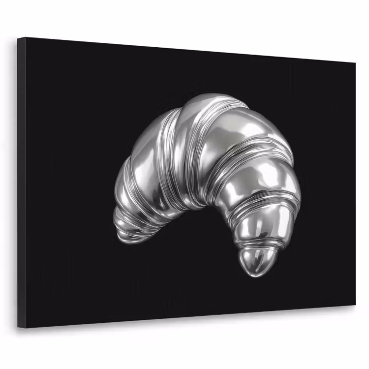 Art Frame - Croissant - Metaal - Zilver — 1