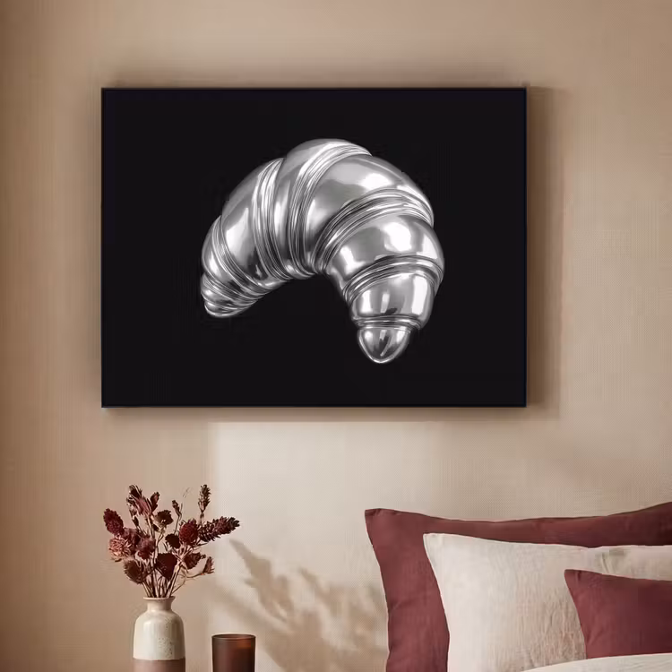 Art Frame - Croissant - Metaal - Zilver — 3
