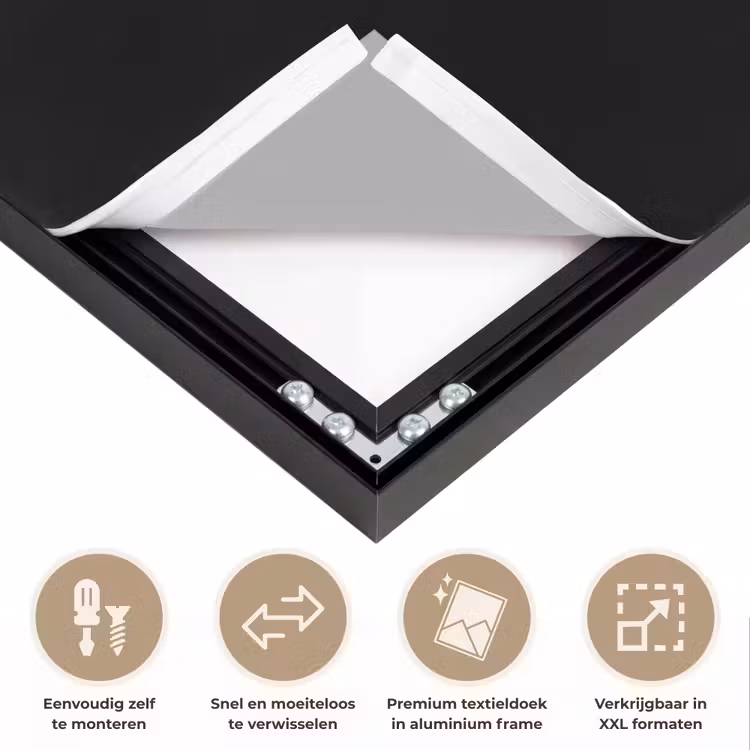 Art Frame - Croissant - Metaal - Zilver — 4