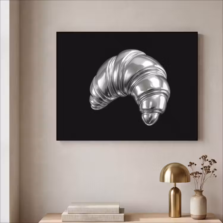 Art Frame - Croissant - Metaal - Zilver — 5
