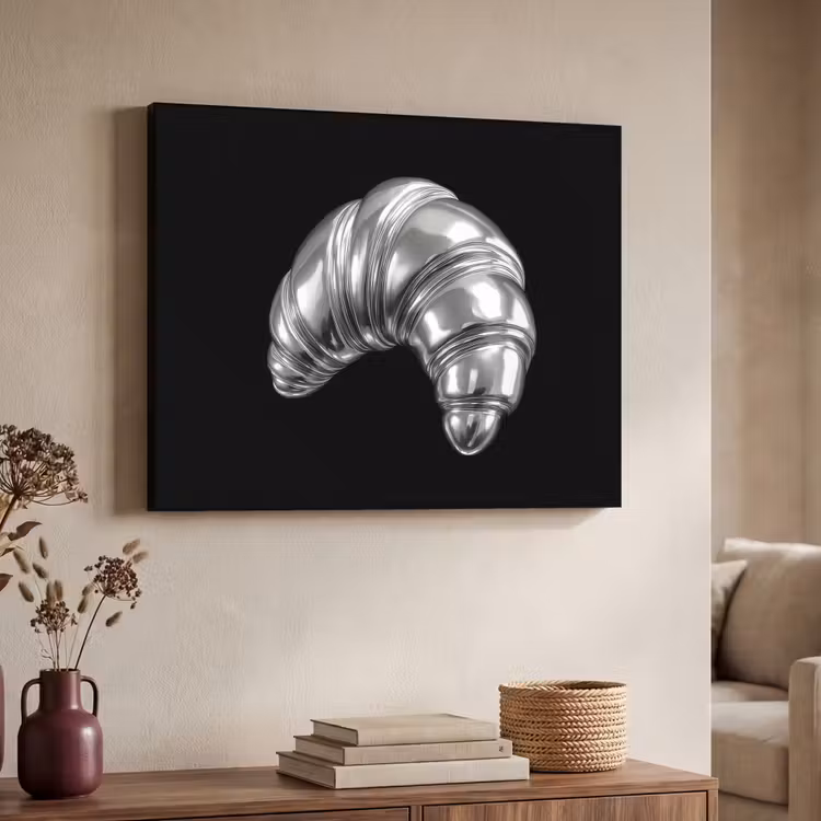 Art Frame - Croissant - Metaal - Zilver — 7