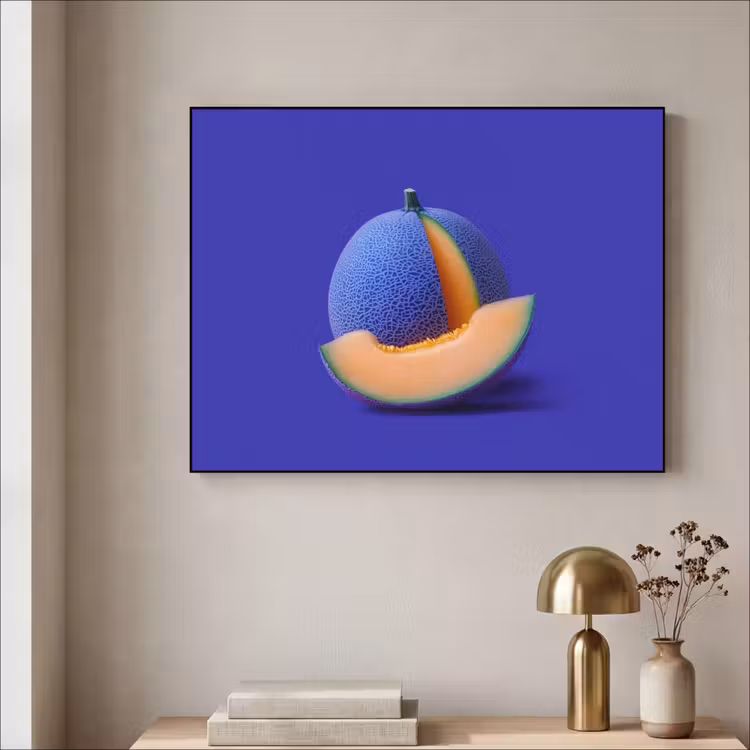 Art Frame - Meloen - Blauw - Oranje - Kunstzinnig — 5