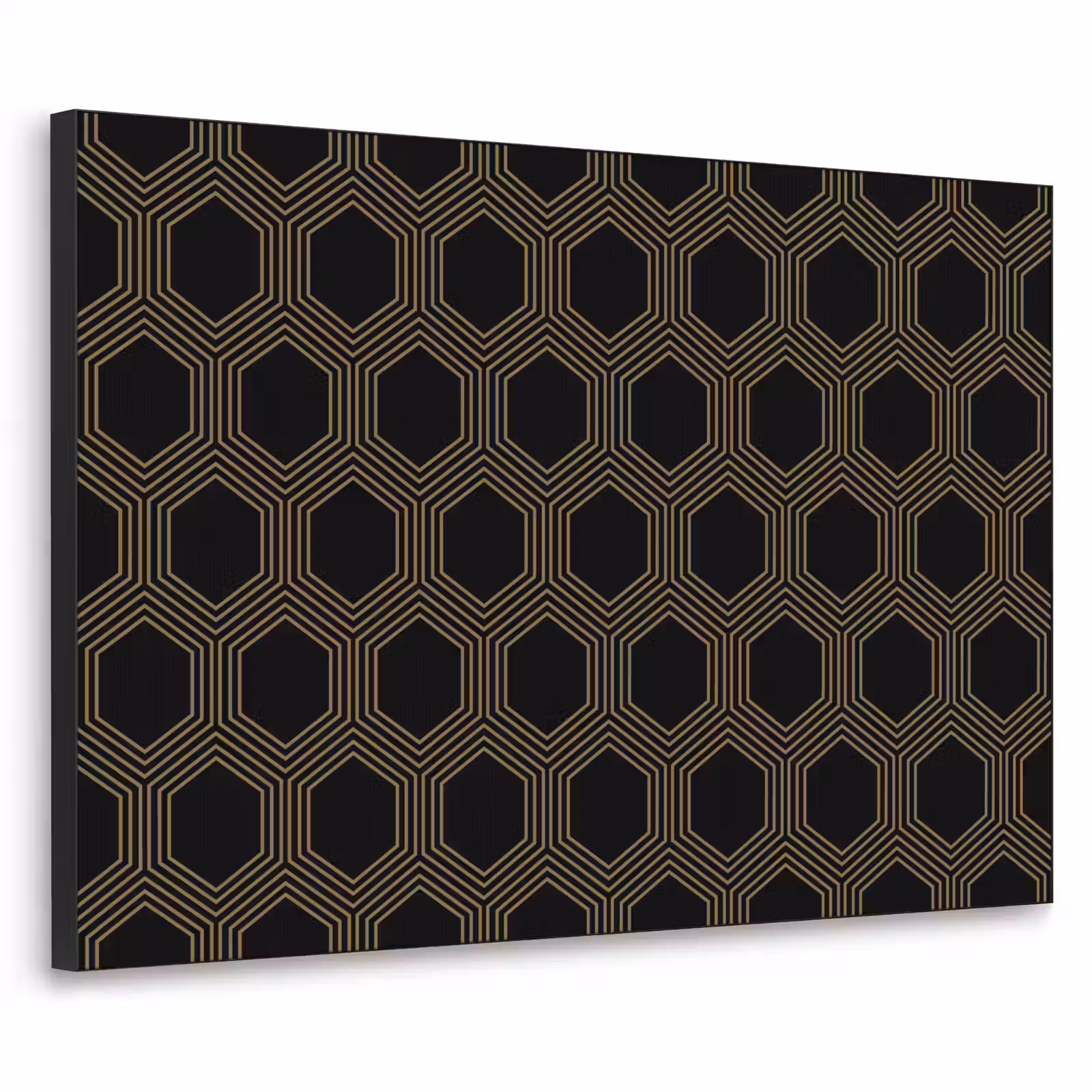 Art Frame - Parallel - Goud - Zwart - Bijenraatmotief — 1
