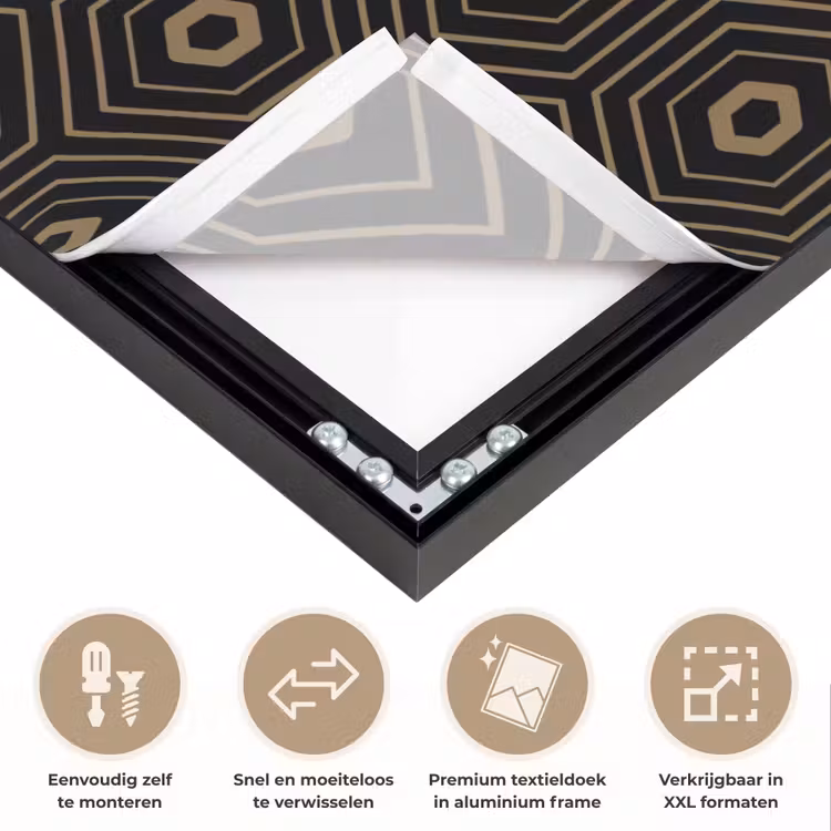 Art Frame - Goud - Illusie - Patroon — 4