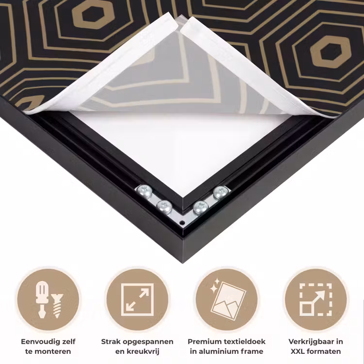Art Frame - Goud - Illusie - Patroon — 8