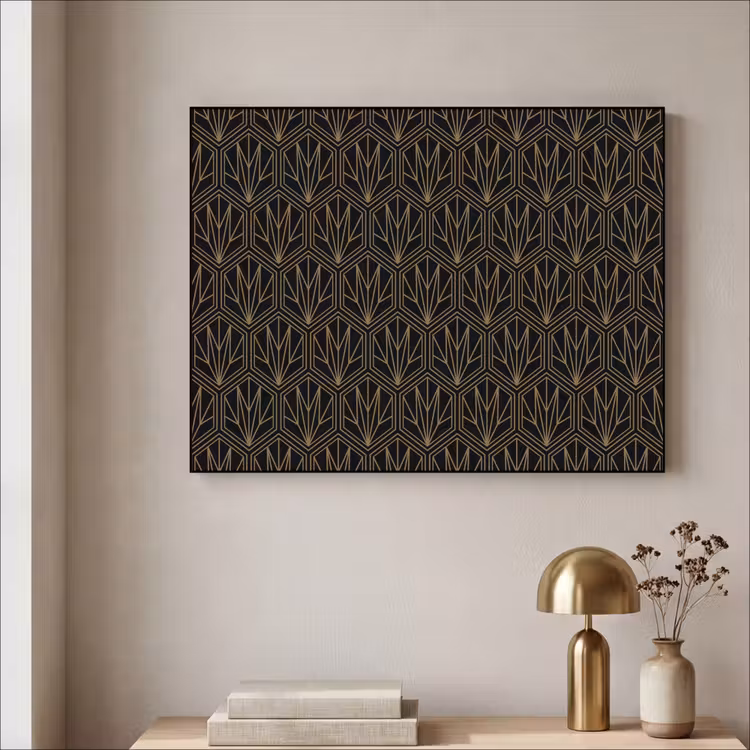 Art Frame - Goud - Zwart - Lijnen — 5