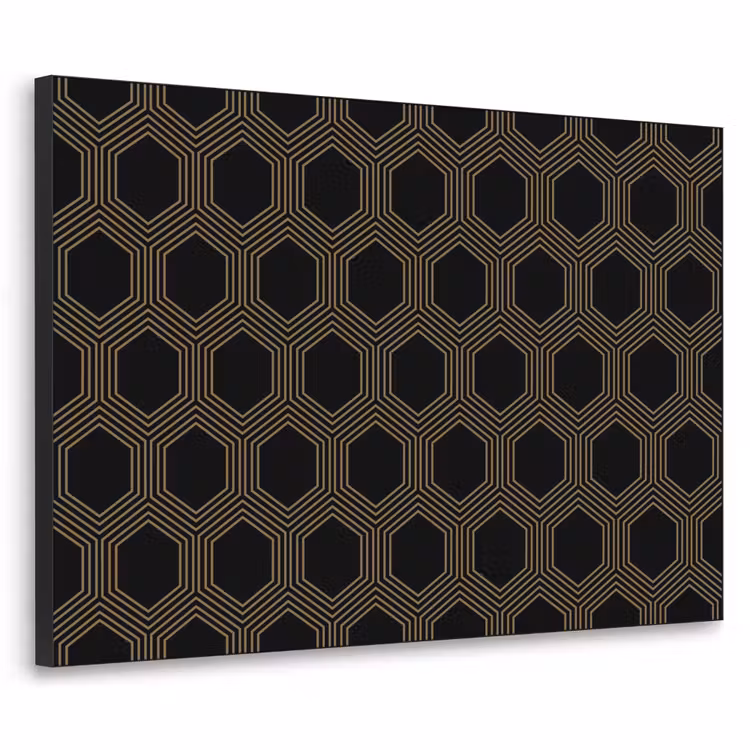 Art Frame - Parallel - Goud - Zwart - Bijenraatmotief — 1