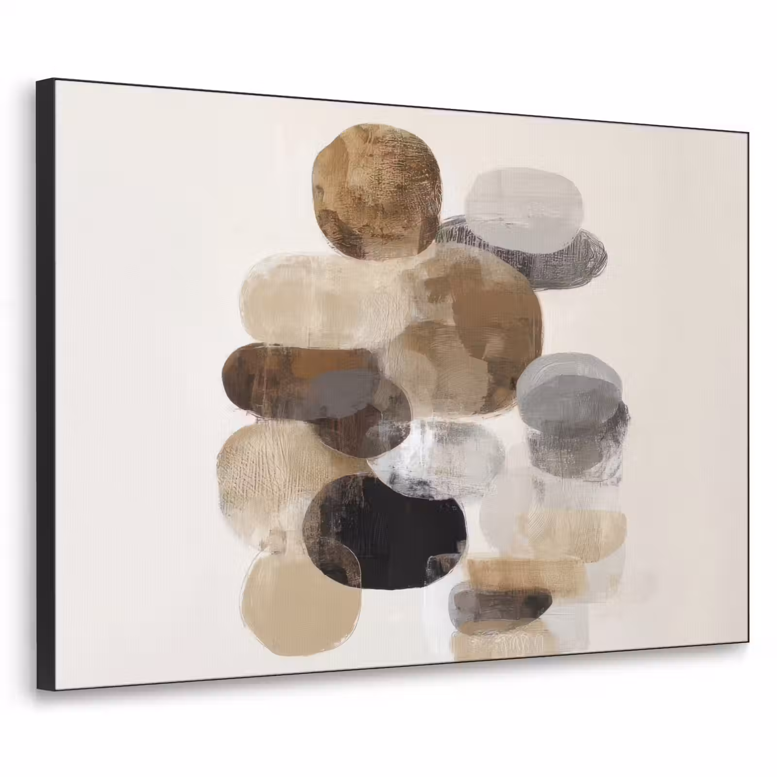 Art Frame - Ovaal - Kleurvlakken - Penseelstreken — 1