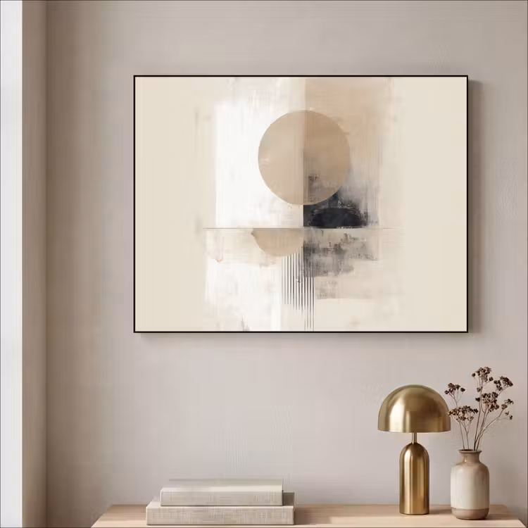 Art Frame - Cirkel - Compositie - Diepte - Beige — 5