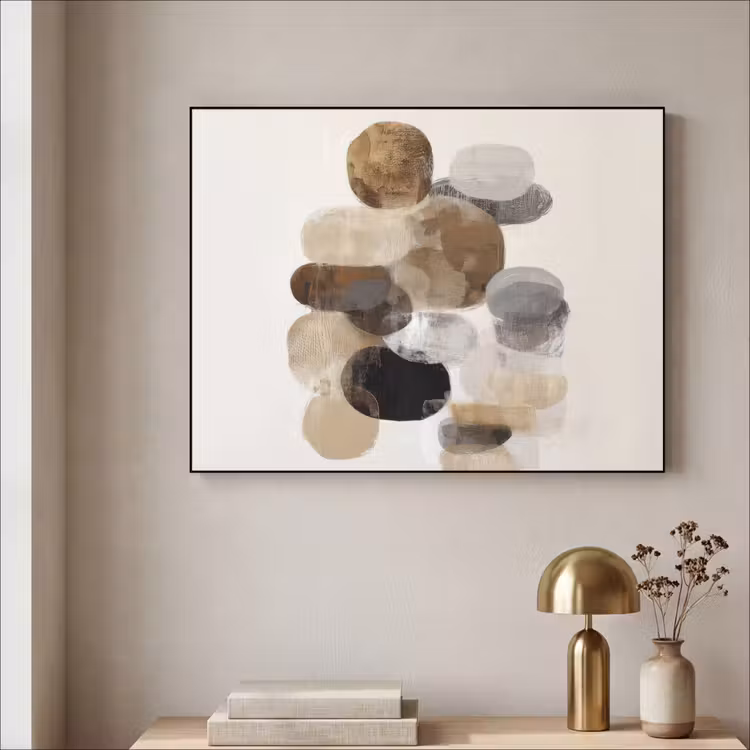 Art Frame - Ovaal - Kleurvlakken - Penseelstreken — 5