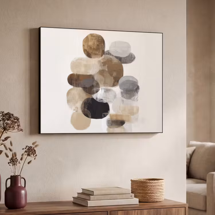 Art Frame - Ovaal - Kleurvlakken - Penseelstreken — 7