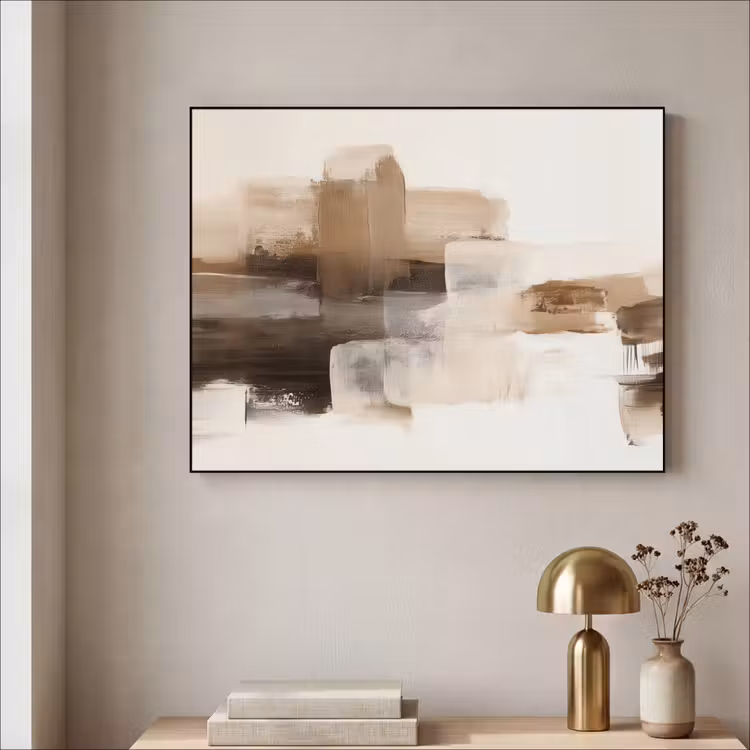 Art Frame - Penseelstreken - Abstract landschap - Rust — 5