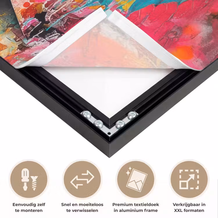 Art Frame - Vrouw - Kauwgom - Graffiti - Neonkleuren — 4