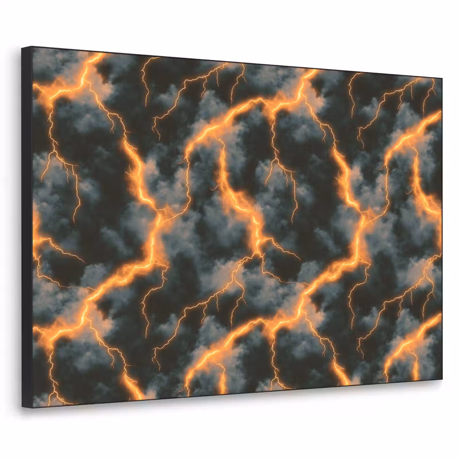 Art Frame - Oranje - Bliksem - Wolken — 1