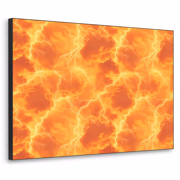 Art Frame - Bliksem - Storm - Oranje — 1