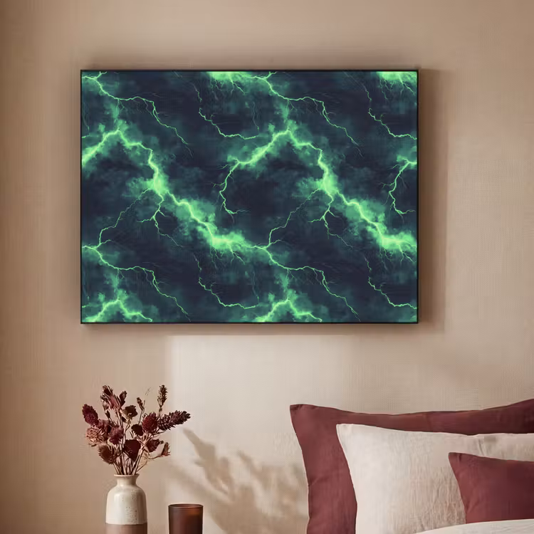 Art Frame - Groen - Bliksem - Storm — 3