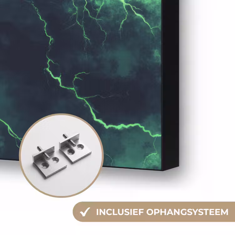 Art Frame - Groen - Bliksem - Storm — 6