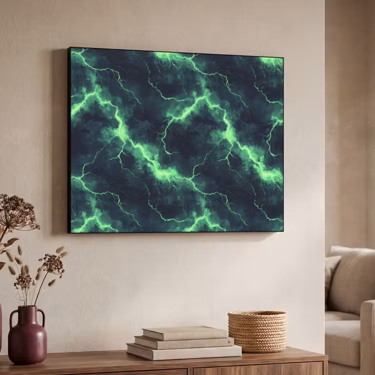 Art Frame - Groen - Bliksem - Storm — 7