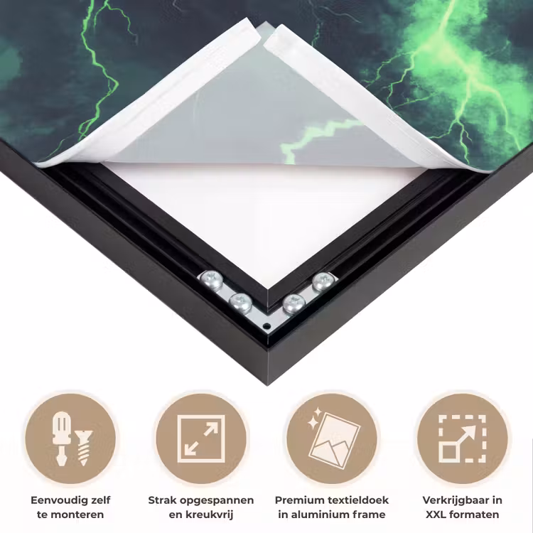 Art Frame - Groen - Bliksem - Storm — 8