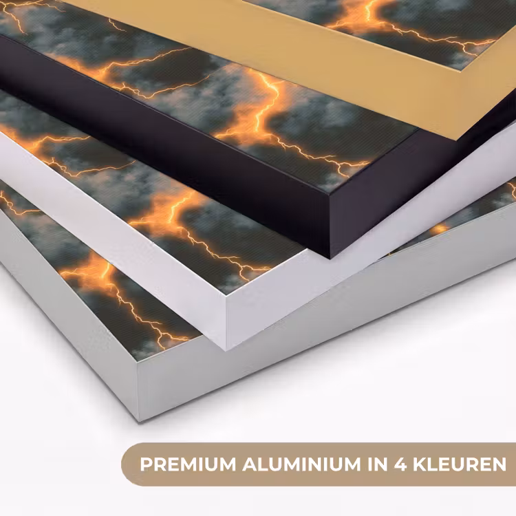 Art Frame - Oranje - Bliksem - Wolken — 2