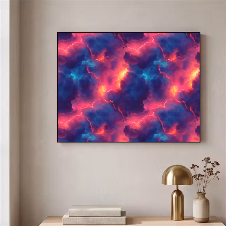 Art Frame - Bliksem - Wolken - Kleurenrijk — 5