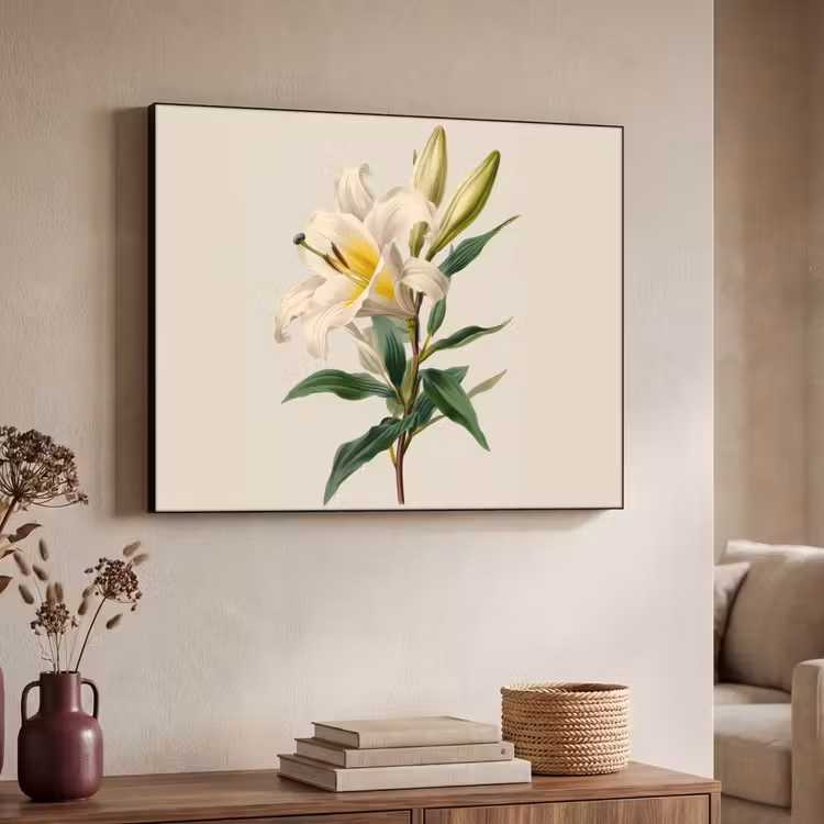 Art Frame - Lelie - Elegant - Botanisch - Beige — 7
