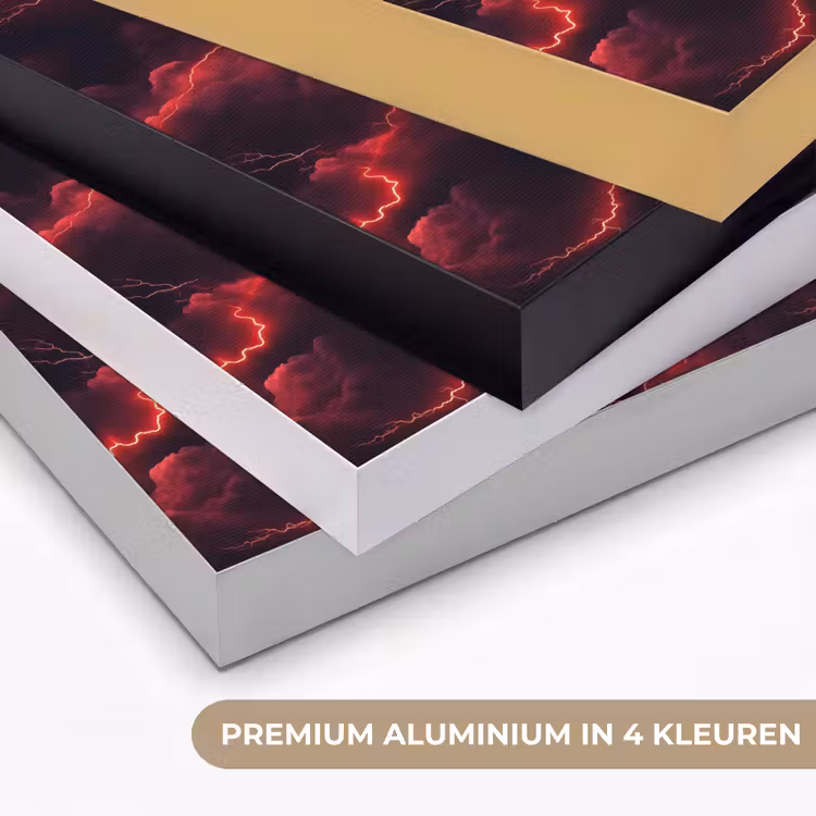 Art Frame - Rood - Onweer - Bliksem - Wolken — 2