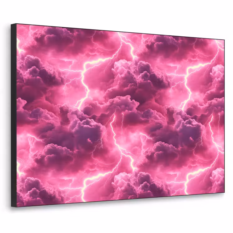 Art Frame - Roze - Onweer - Wolken — 1