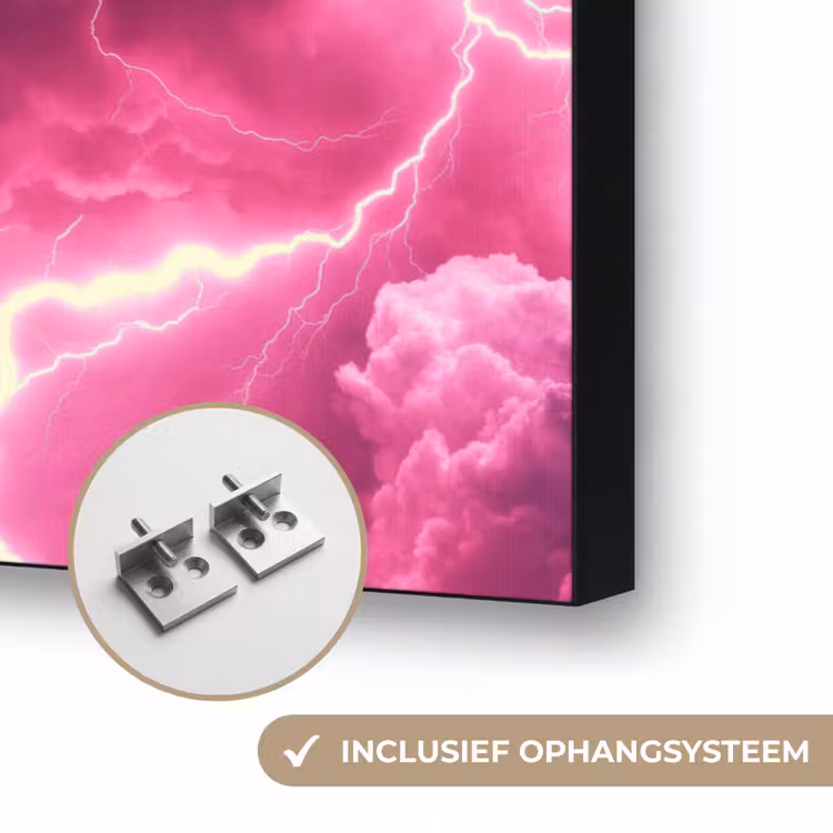 Art Frame - Roze - Onweer - Wolken — 6