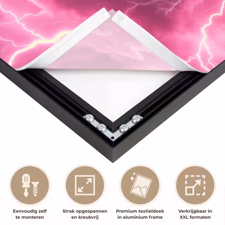 Art Frame - Roze - Onweer - Wolken — 8