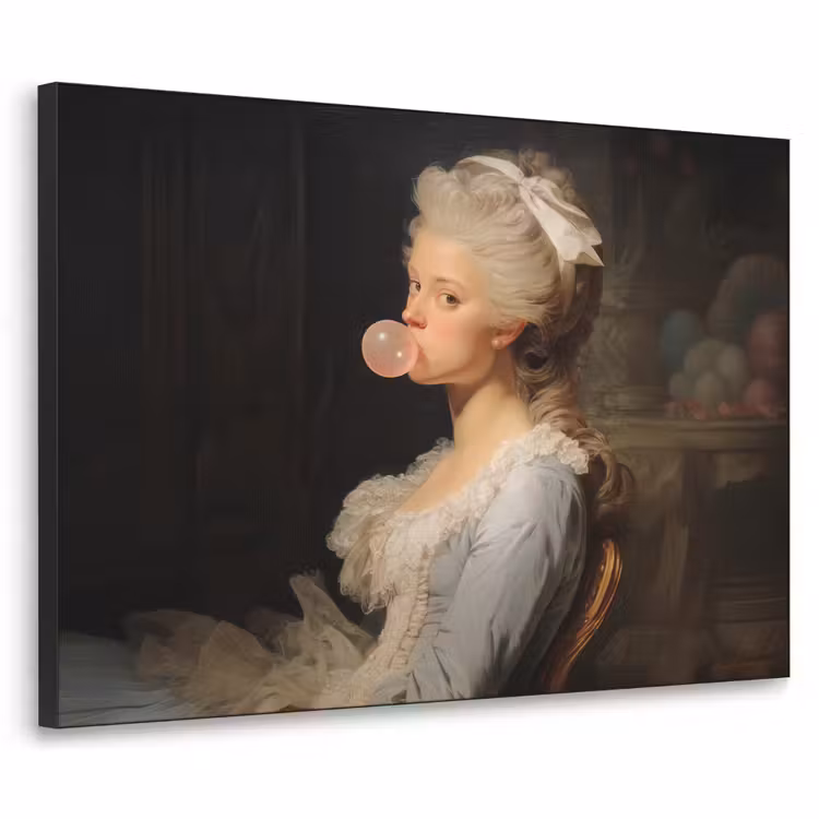 Art Frame - Vrouw - Barokjurk - Kauwgom — 1