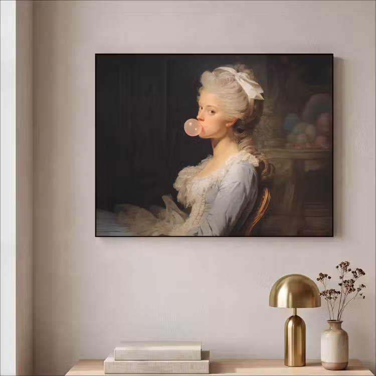 Art Frame - Vrouw - Barokjurk - Kauwgom — 5