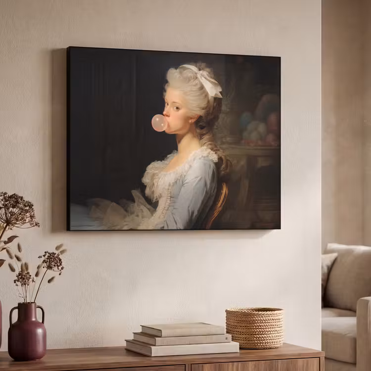 Art Frame - Vrouw - Barokjurk - Kauwgom — 7