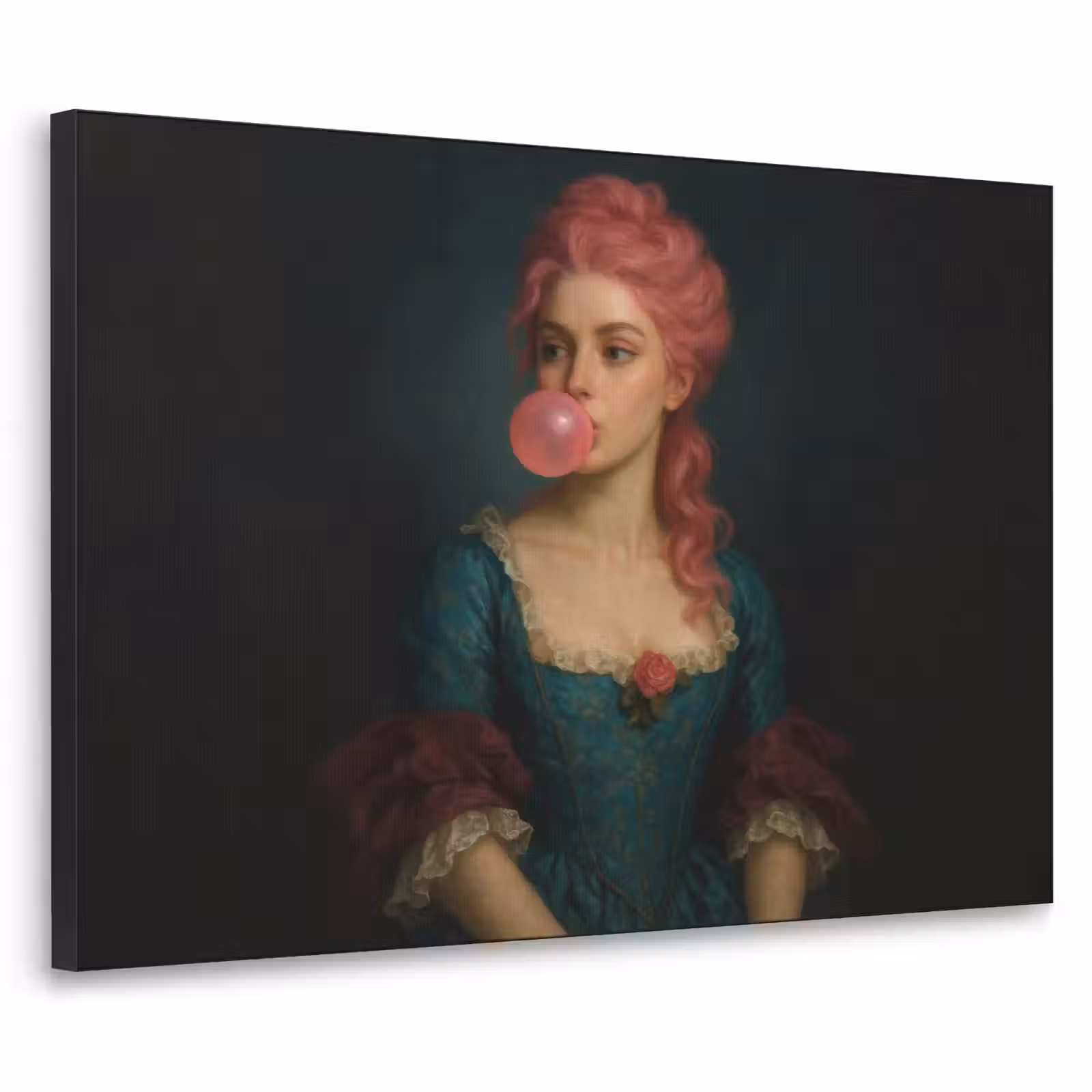 Art Frame - Vrouw - Portret - Kauwgombel — 1