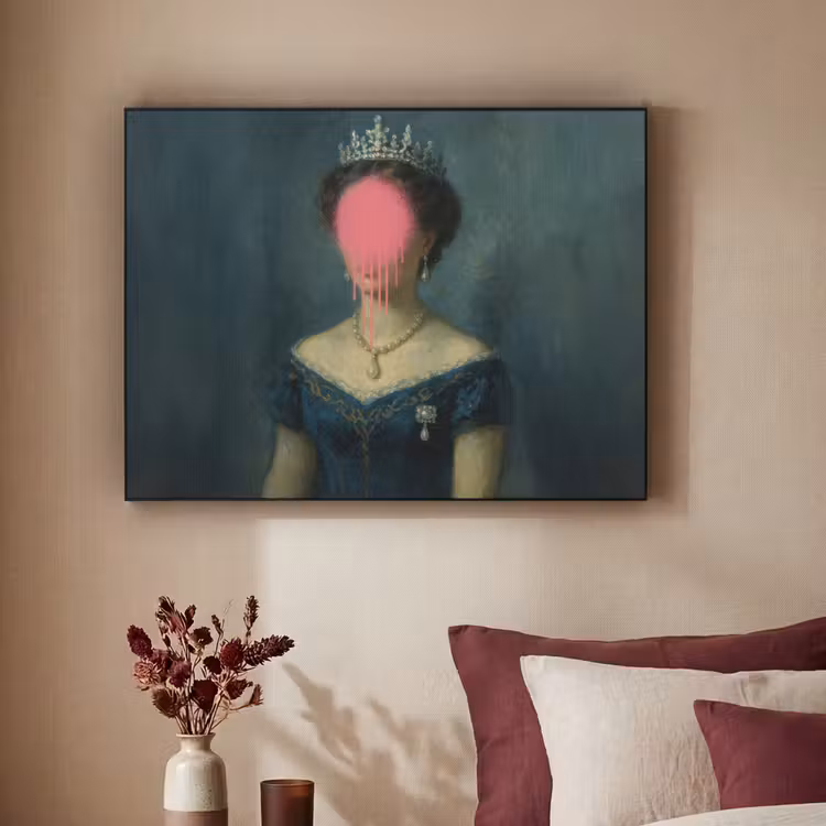 Art Frame - Kroon - Roze druipend verf - Portret — 3