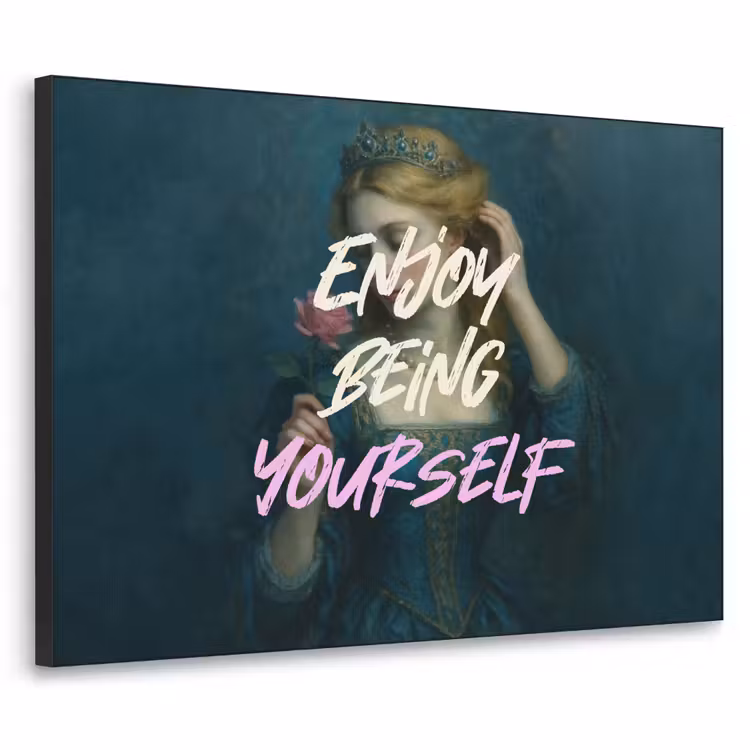 Art Frame - Vrouw - Roos - Quote — 1
