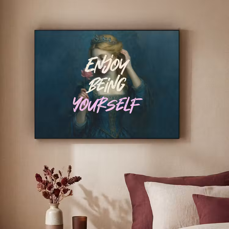 Art Frame - Vrouw - Roos - Quote — 3