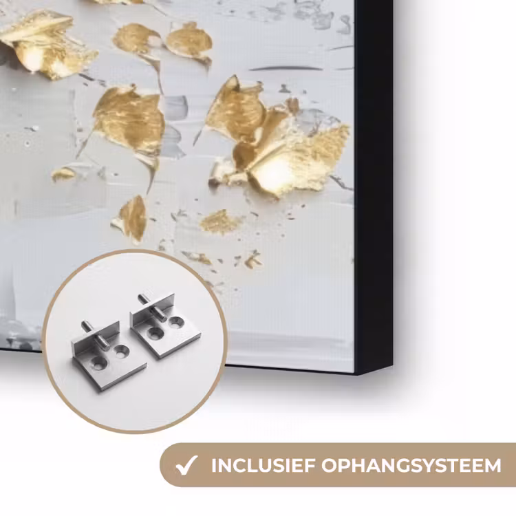 Art Frame - Boom - Beige - Grijs - Goud - Abstract — 6