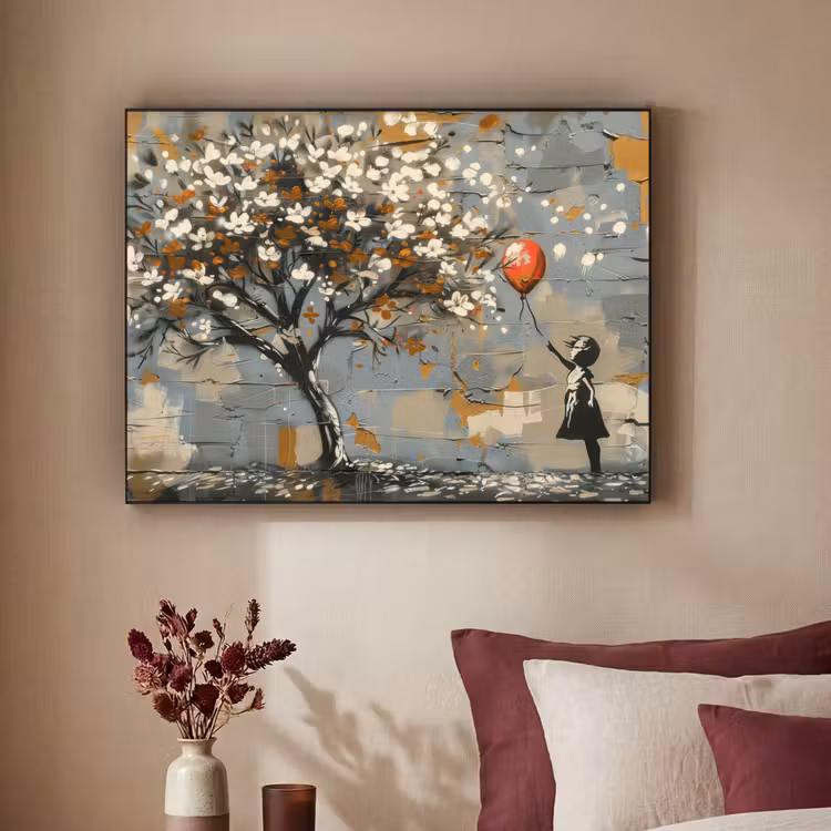 Art Frame - Boom - Graffiti - Banksy Style - Balloon Girl — 3