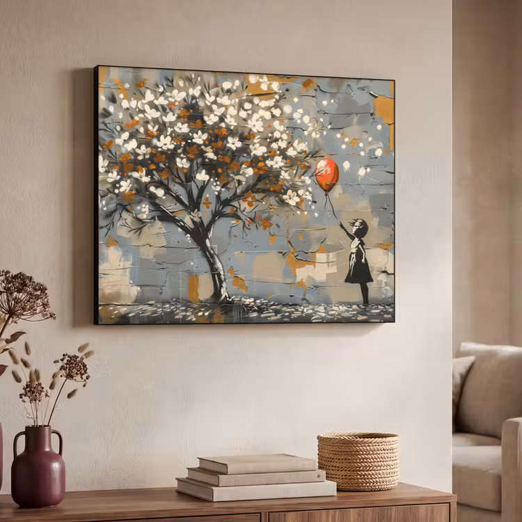 Art Frame - Boom - Graffiti - Banksy Style - Balloon Girl — 7