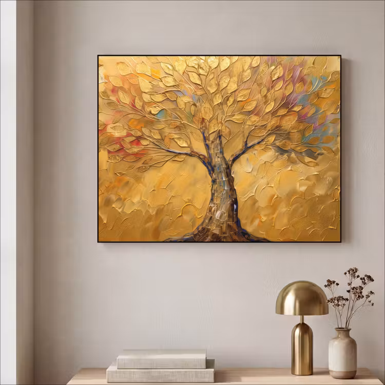 Art Frame - Goud - Boom - Abstract - Modern — 5